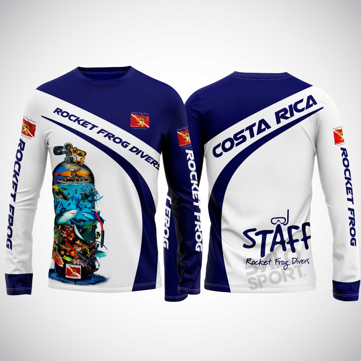 Long Sleeve Staff Azul