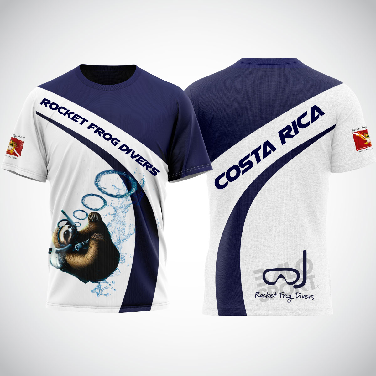 Short Sleeve Sloth Azul