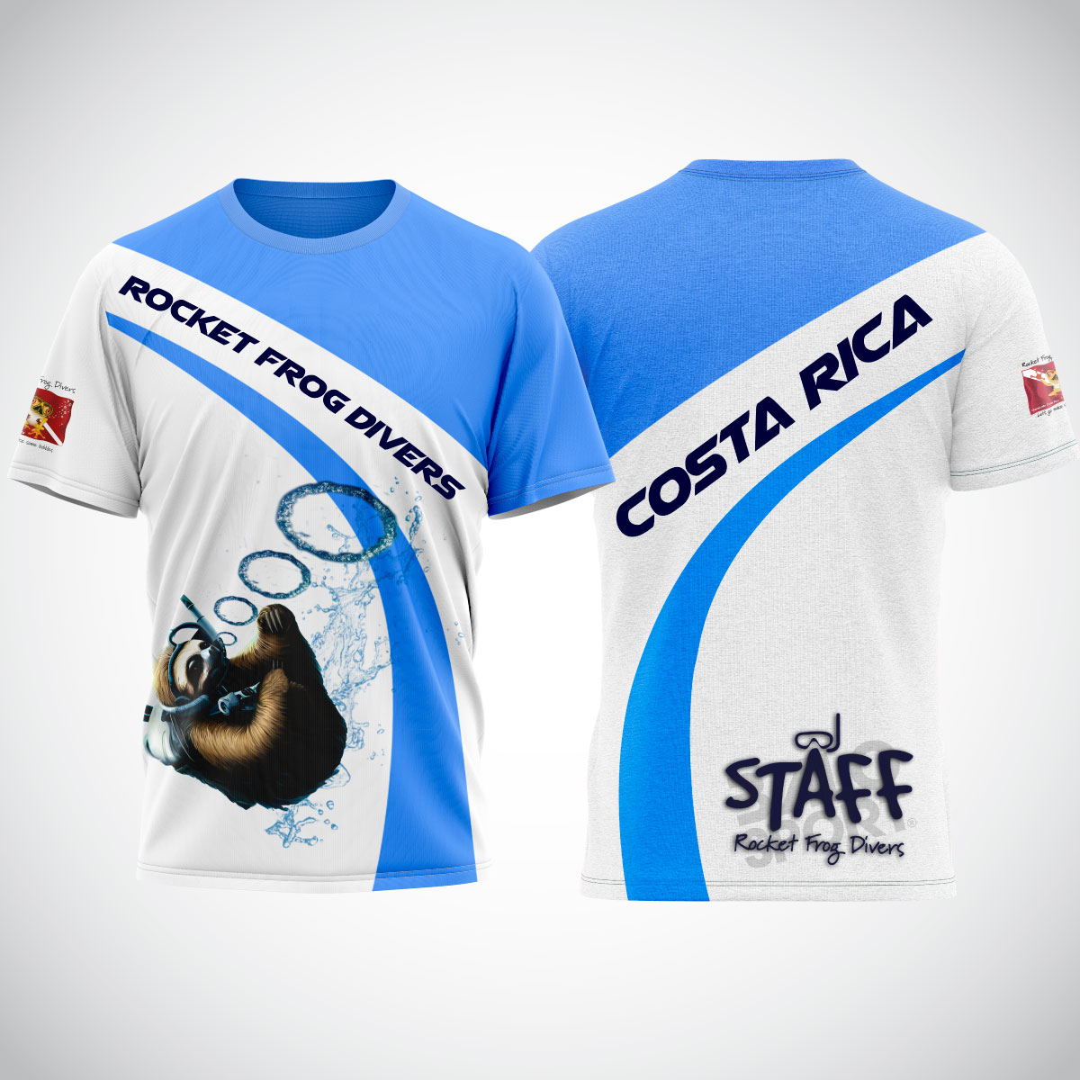 Short Sleeve Sloth Staff Celeste