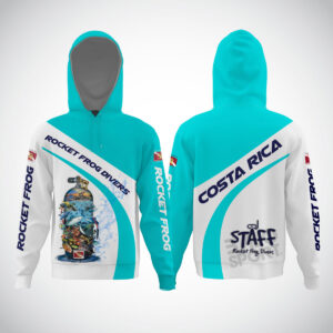 Long sleeve hooded Staff Turquesa